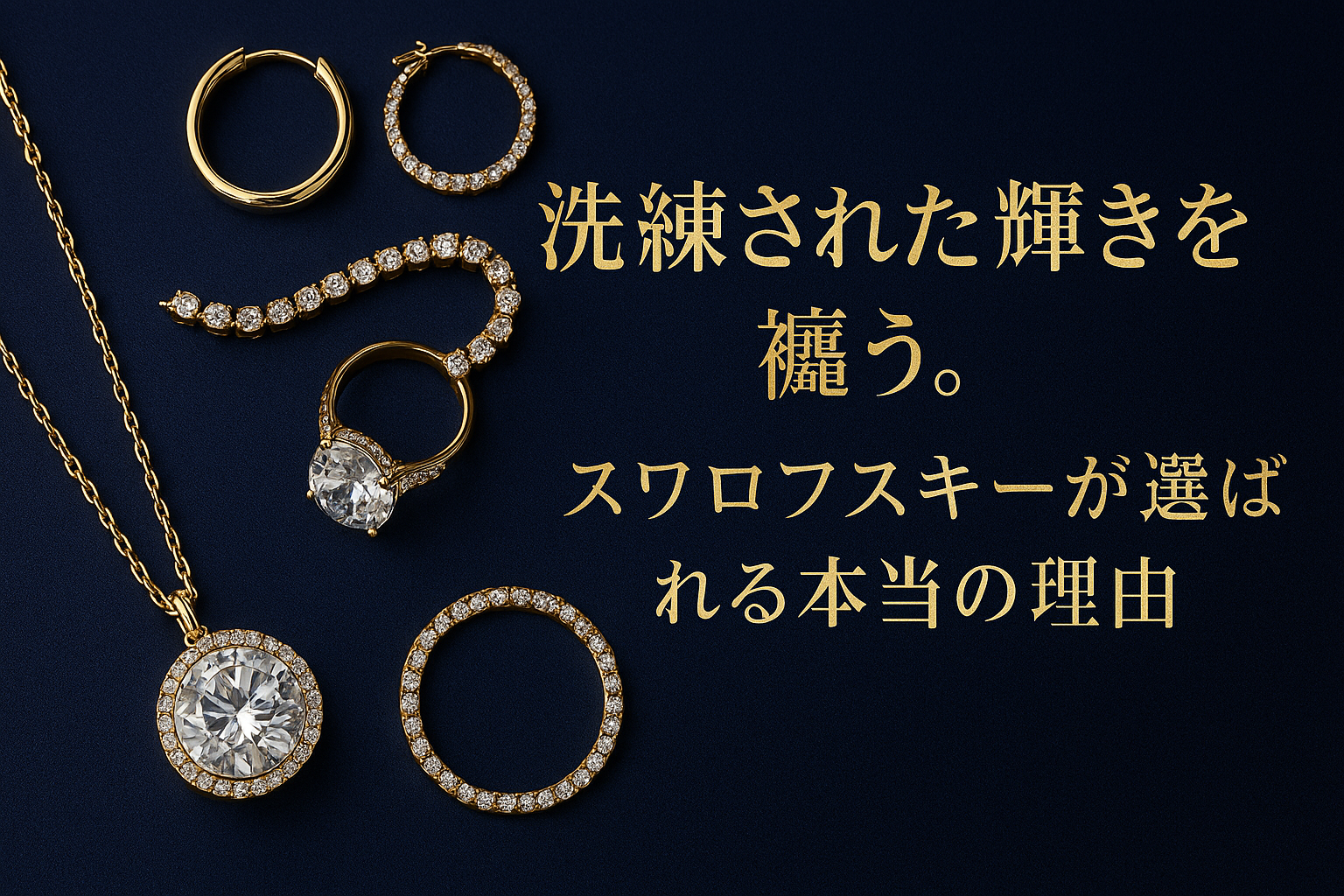洗練された輝きを纏う。スワロフスキーが選ばれる本当の理由　　　　　　　　　　　【人気ジュエリーブランド比較】