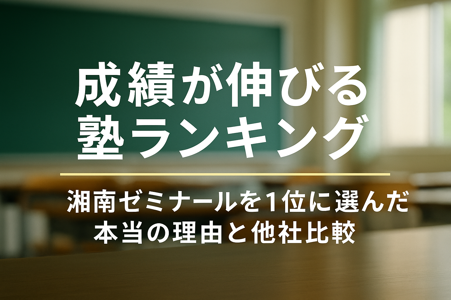 成績が伸びる塾ランキング|湘南ゼミナールを 1位に選んだ本当の理由と他社比較