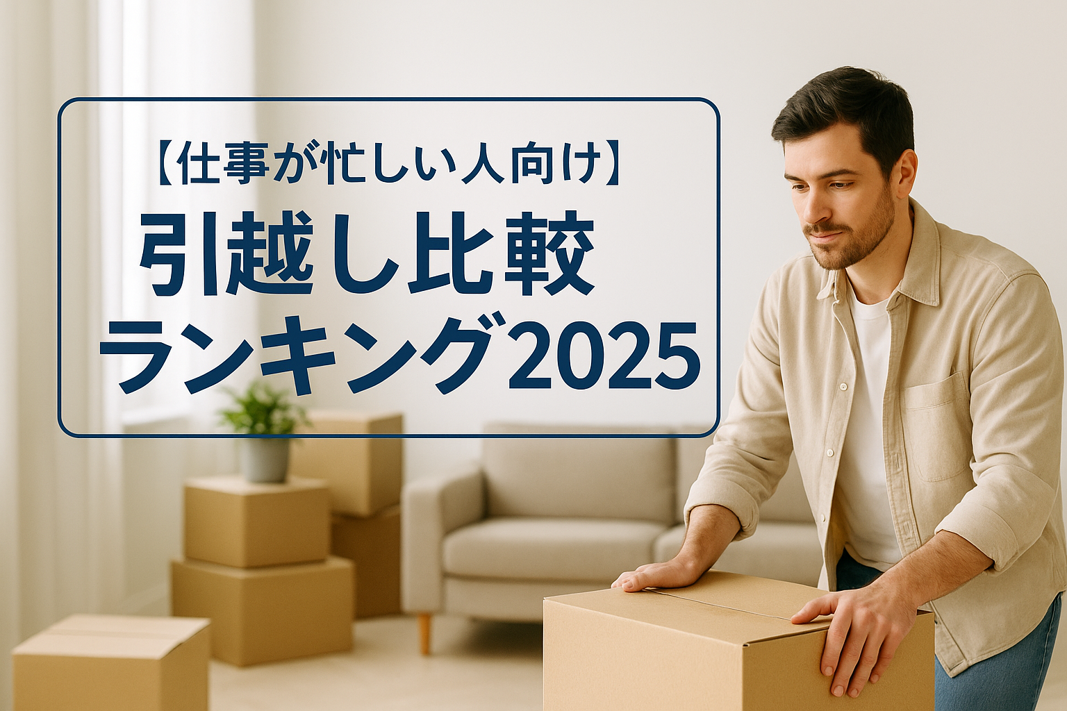 【仕事が忙しい人向け】引越し比較サイトランキング2025| 1位は引越し侍!最短で業者を決めたい人に最適