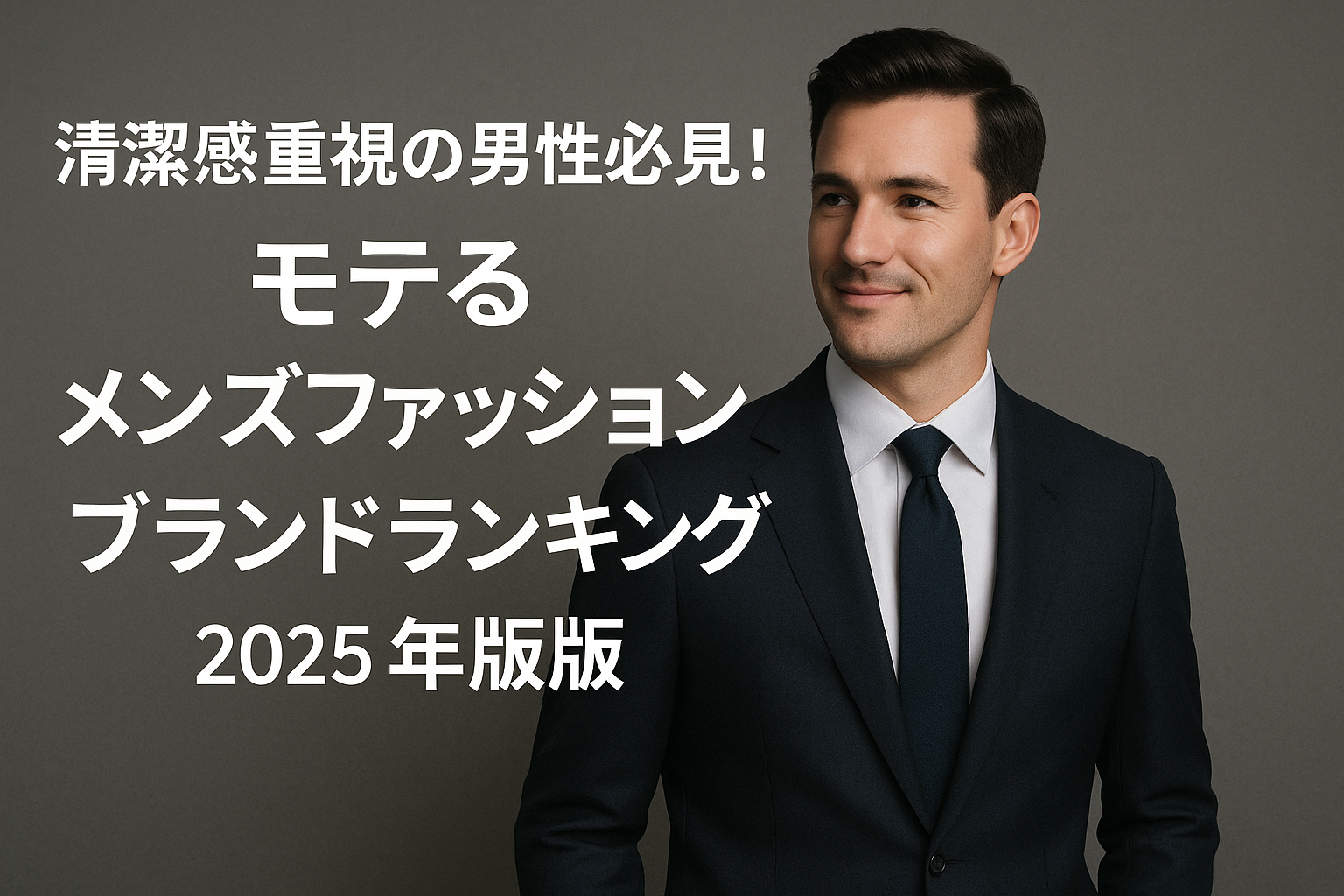 清潔感重視の男性必見! モテるメンズファッションブランドランキング2025最新版