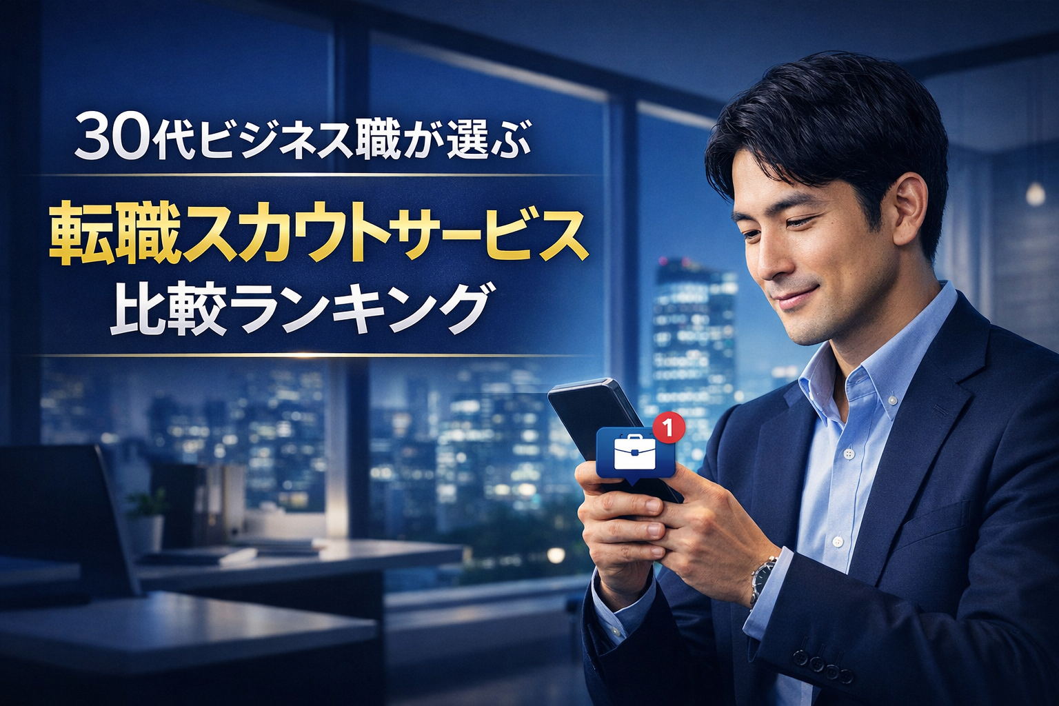 30代ビジネス職におすすめの転職スカウトサービス比較ランキング｜キャリアの選択肢を広げる人気サービス