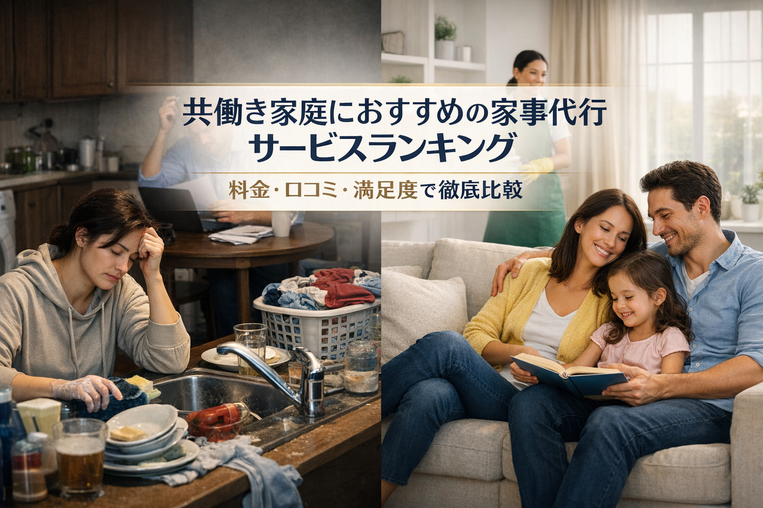 共働き家庭におすすめの家事代行サービスランキング｜料金・口コミ・満足度で徹底比較